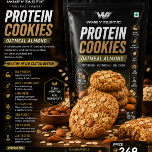 Wheytastic Protein Cookies – Oatmeal Almond
